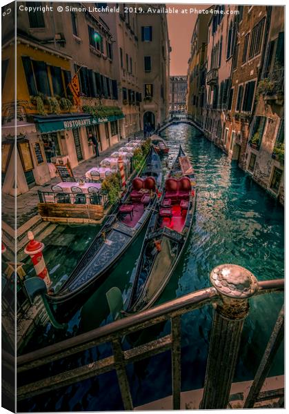 Venice Canals Canvas Print by Simon Litchfield