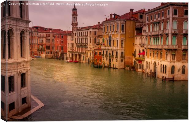 Venice Grand Canal Canvas Print by Simon Litchfield