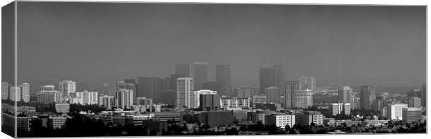 Los Angeles Downtown Canvas Print by Dave Livsey