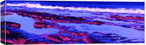 Crashing Waves Canvas Print by John Basford