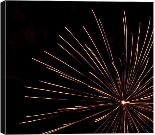 Fireworks Canvas Print by Hannah Scriven