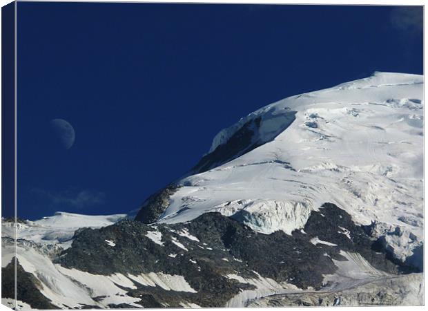 Le Mont Blanc Canvas Print by Hannah Scriven