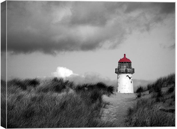 Lighthouse Red. Canvas Print by Roy Barry
