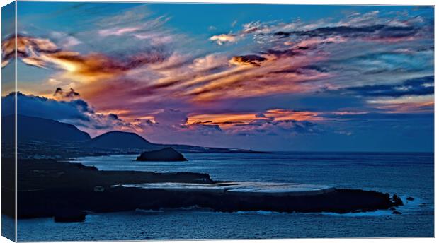 Tenerife Sunset Canvas Print by Geoff Storey
