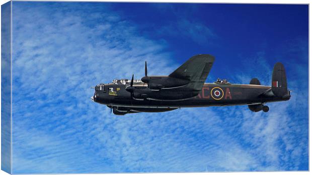  Avro Lancaster Canvas Print by Geoff Storey