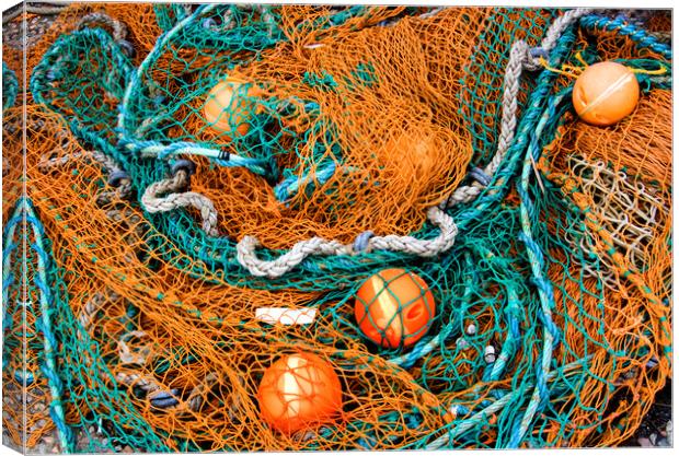 Fishing Nets Canvas Print by Geoff Storey