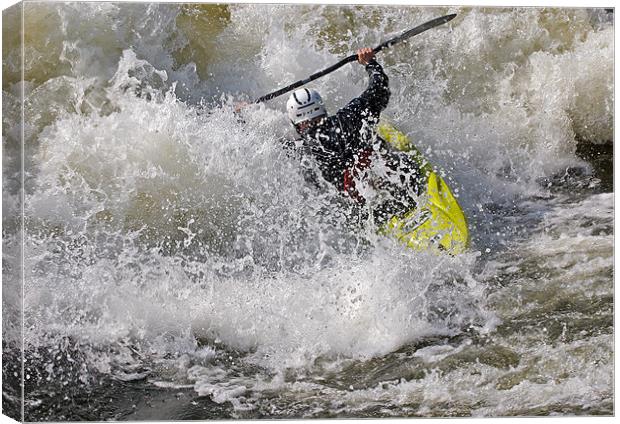Battling the Waves Canvas Print by Geoff Storey