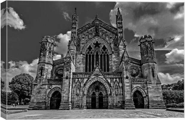 Hereford Cathedral Canvas Print by Joyce Storey