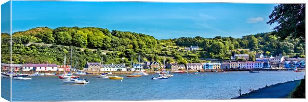 Pembrokeshire Fishing Village Canvas Print by Joyce Storey