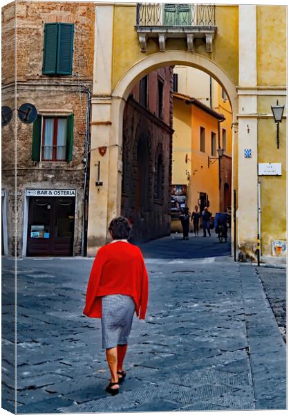 Off to the Bar  Canvas Print by Joyce Storey