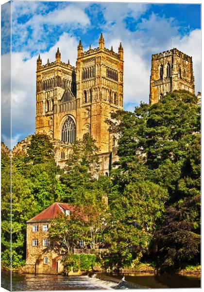 Durham Cathedral from the River Wear Canvas Print by Joyce Storey