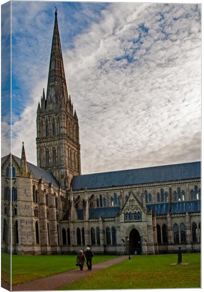 Tallest Spire in the UK  Canvas Print by Joyce Storey