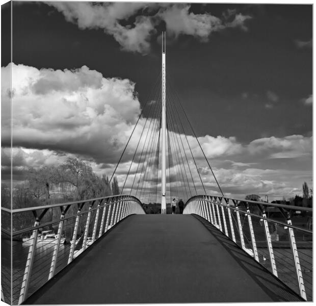 Christchurch Bridge over the River Thames  Canvas Print by Joyce Storey