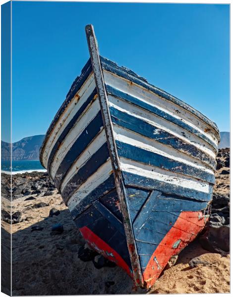 Abandoned Boat Canvas Print by Joyce Storey