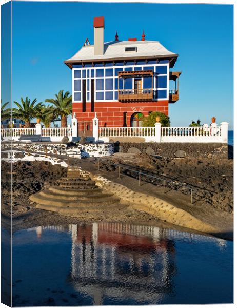 The Blue House Canvas Print by Joyce Storey