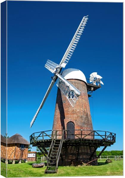 Wilton Windmill and Granary Canvas Print by Joyce Storey
