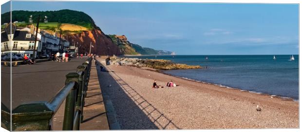 Early Evening in Sidmouth Canvas Print by Joyce Storey