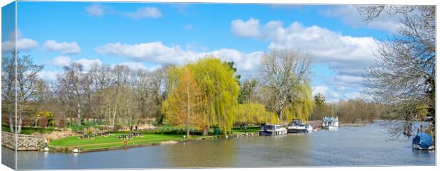 The Thames at Streatley Canvas Print by Joyce Storey