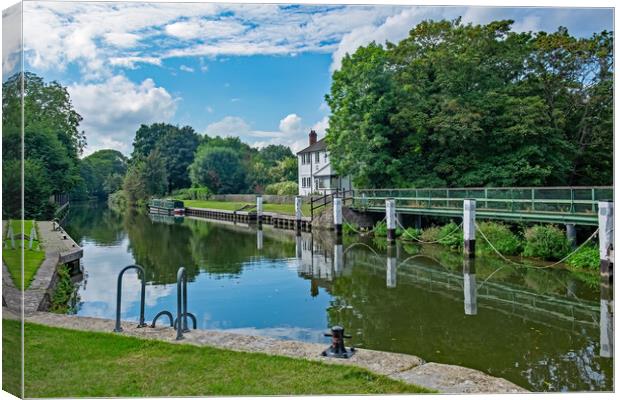 By Romney Lock Canvas Print by Joyce Storey