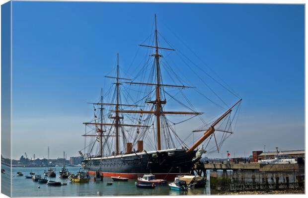 HMS Warrior 1860 Canvas Print by Joyce Storey