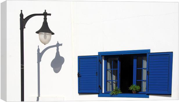 The Lamp and The Window Canvas Print by Joyce Storey