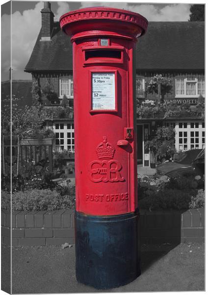 Edward VIII Postbox Canvas Print by Joyce Storey