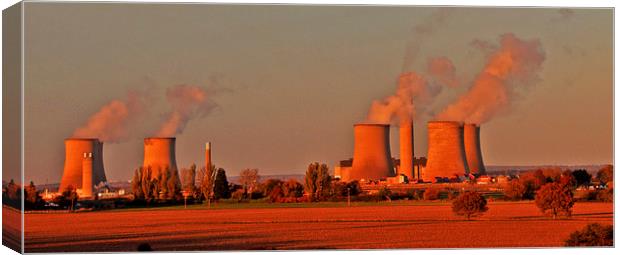  Power Station at Didcot Canvas Print by Joyce Storey