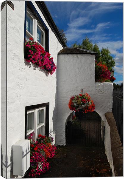 Cottage in Scotland Canvas Print by Joyce Storey