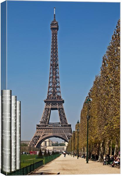 Eiffel Tower Canvas Print by Joyce Storey