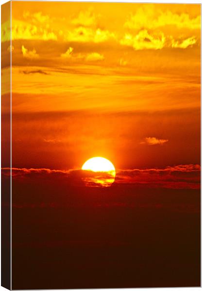 Glowing Sunset Canvas Print by Irina Walker