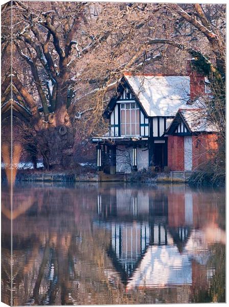 Winter Relections Canvas Print by Ray Lewis