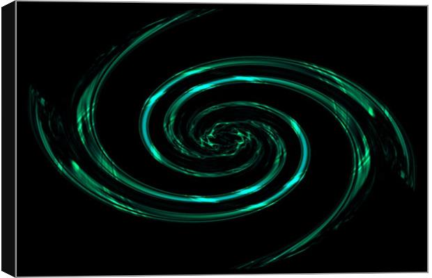 Spiralling galactically Canvas Print by Ashley Paddon