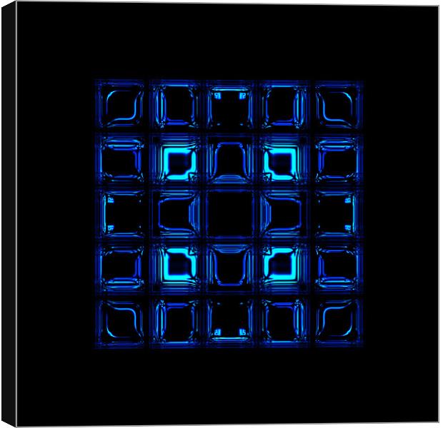 Blue squares Canvas Print by Ashley Paddon