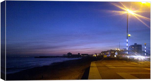 Southsea promanade Canvas Print by John Black