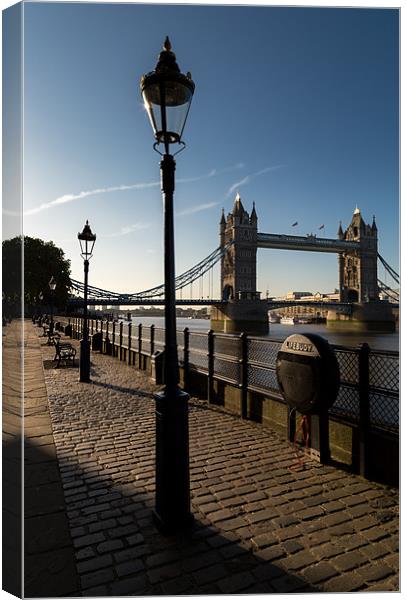 All along the Bridge Tower Canvas Print by Paul Appleby