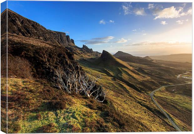 Skye Road to Staffin Canvas Print by Paul Appleby