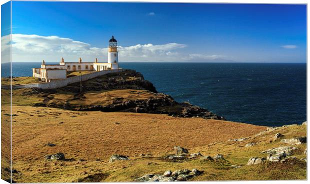 Neist Point Lighthouse, Skye Canvas Print by Paul Appleby