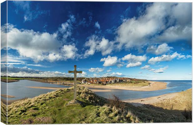 Alnmouth, St. Cuthberts Cross Canvas Print by Paul Appleby