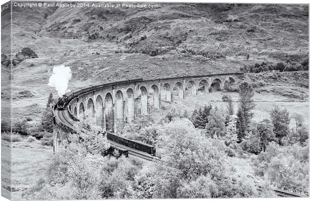 The Jacobite - Glenfinnan Viaduct Canvas Print by Paul Appleby