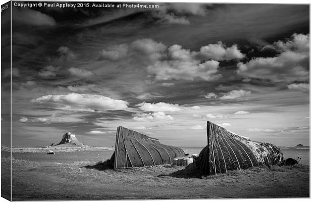  Iconic Lindisfarne, Northumberland Canvas Print by Paul Appleby
