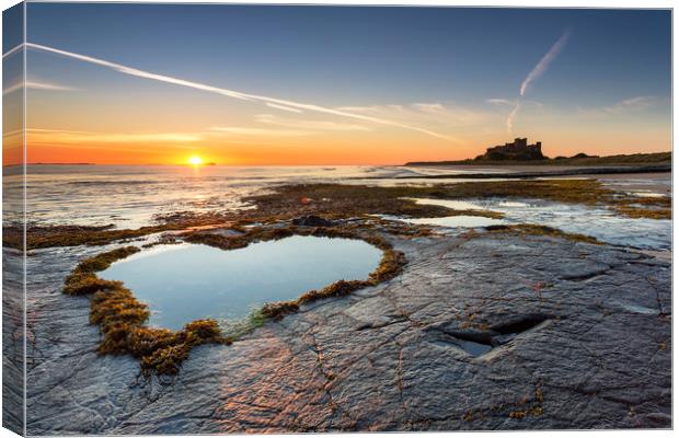 Heart of the North - Bamburgh Canvas Print by Paul Appleby