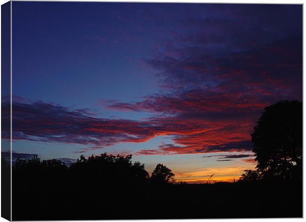 Sunset Over Headingley Canvas Print by Ben Gordon