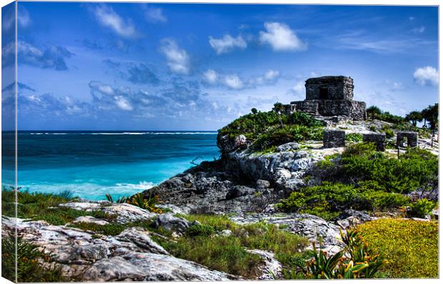 Temple of the Wind, Tulum, Mexico Canvas Print by Weng Tan