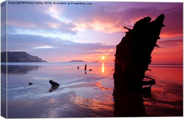 worms head ship wreck Canvas Print by Darrin miller