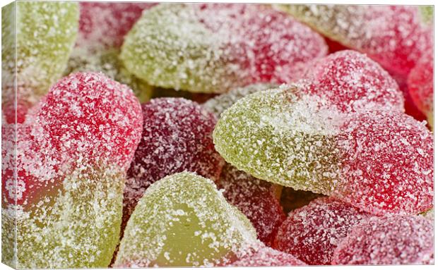 Fizzy Cherry Sweets Canvas Print by Paul Brighton
