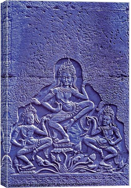 Khmer Art - Angkor Wat Canvas Print by Paul Brighton