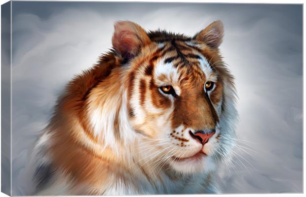 Godly Tiger Canvas Print by Julie Hoddinott