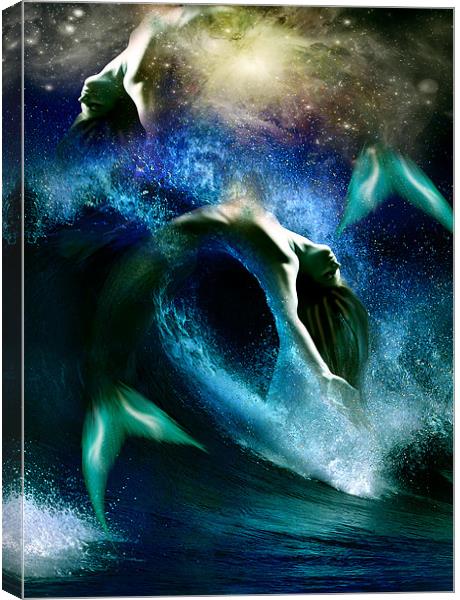 Pisces Canvas Print by Julie Hoddinott