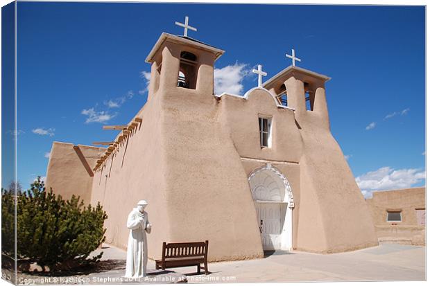 St. Francis Church Canvas Print by Kathleen Stephens