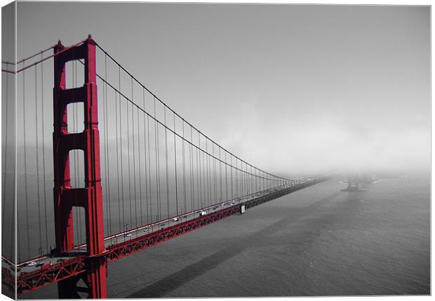 Golden Gate Bridge new to old Canvas Print by Thomas Stroehle